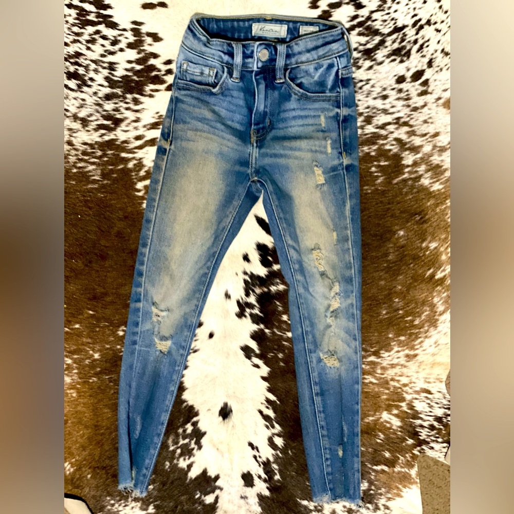 Youth girls KanCan high rise skinny jeans size 6